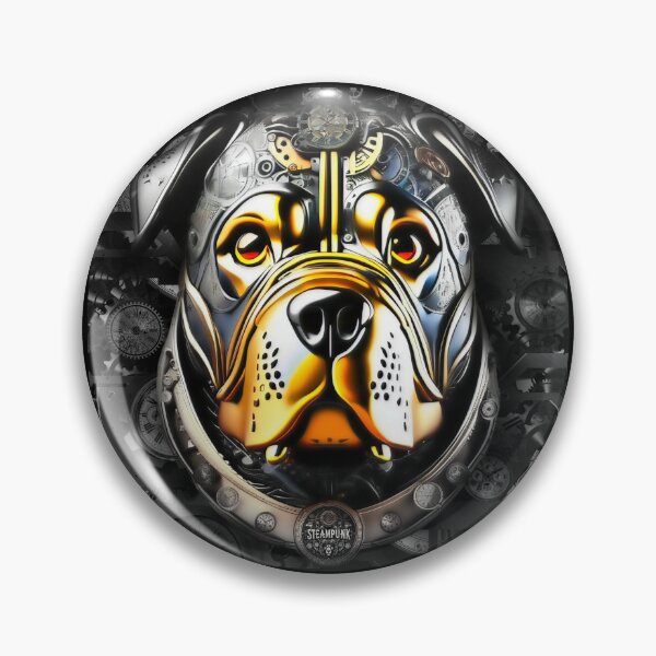 Item preview, Steampunk retro style Rottweiler dog designed and sold by Drone-tees.