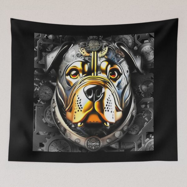 Item preview, Steampunk retro style Rottweiler dog designed and sold by Drone-tees.