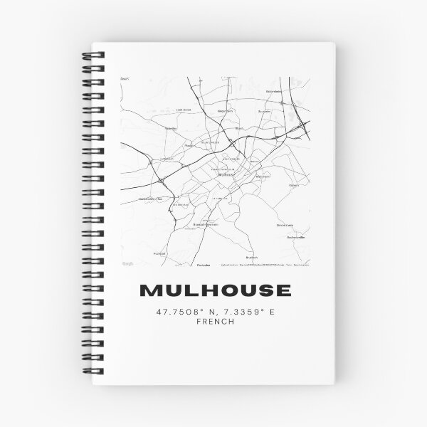 Item preview, Minimalist Mulhouse Map Art - France City Coordinates Design designed and sold by RM-Journey.