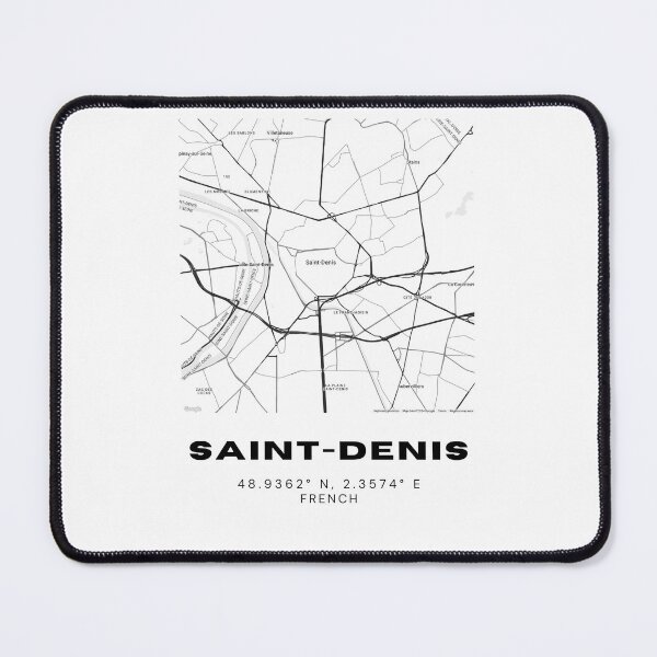 Item preview, Minimalist Saint-Denis Map Art - France City Coordinates Design designed and sold by RM-Journey.