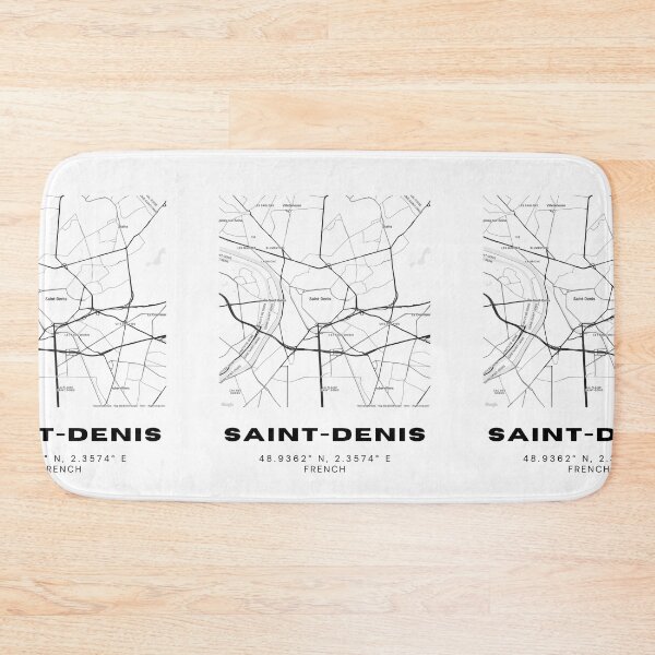 Item preview, Minimalist Saint-Denis Map Art - France City Coordinates Design designed and sold by RM-Journey.