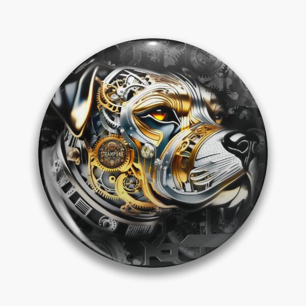 Item preview, Steampunk retro style Rottweiler dog designed and sold by Drone-tees.