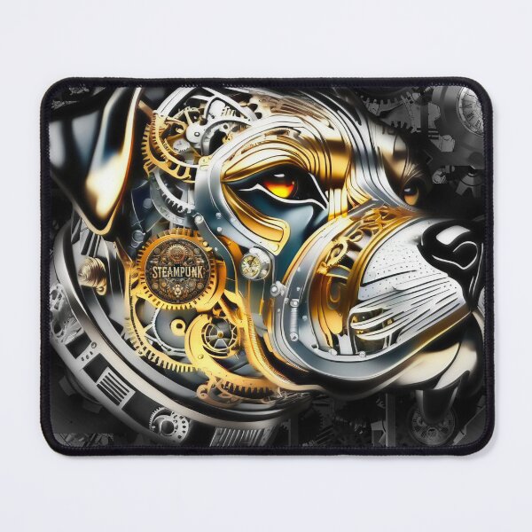 Item preview, Steampunk retro style Rottweiler dog designed and sold by Drone-tees.