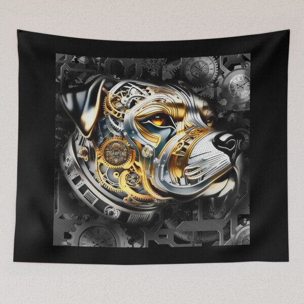 Item preview, Steampunk retro style Rottweiler dog designed and sold by Drone-tees.