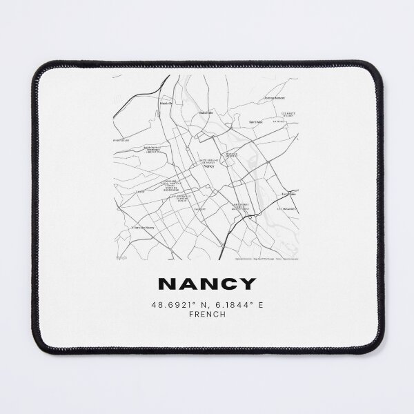 Item preview, Minimalist Nancy Map Art - France City Coordinates Design designed and sold by RM-Journey.