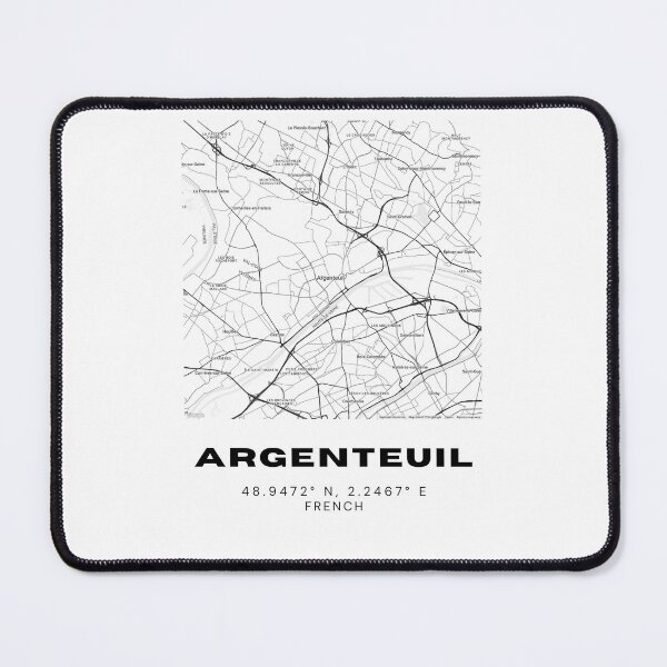 Item preview, Minimalist Argenteuil Map Art - France City Coordinates Design designed and sold by RM-Journey.