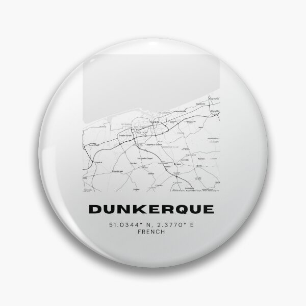 Item preview, Minimalist Dunkerque Map Art - France City Coordinates Design designed and sold by RM-Journey.