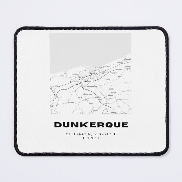 Item preview, Minimalist Dunkerque Map Art - France City Coordinates Design designed and sold by RM-Journey.