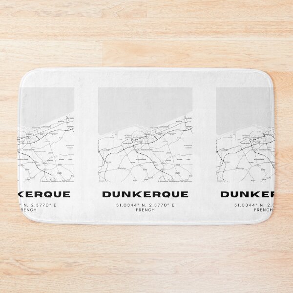 Item preview, Minimalist Dunkerque Map Art - France City Coordinates Design designed and sold by RM-Journey.