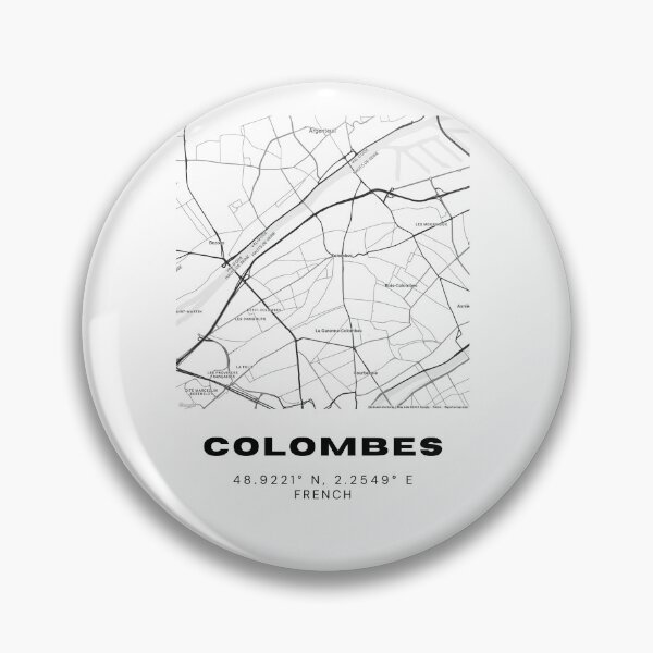 Item preview, Minimalist Colombes Map Art - France City Coordinates Design designed and sold by RM-Journey.