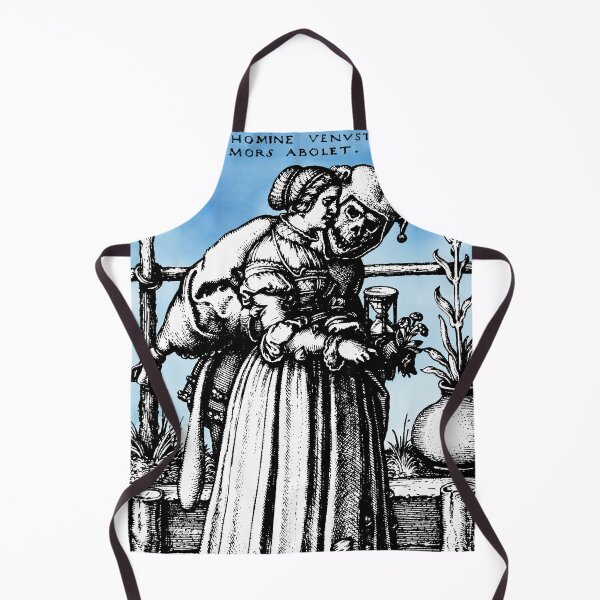 Item preview, Jester Death and the Maiden Renaissance Engraving Hans Sebald Beham designed and sold by Pixelchicken.