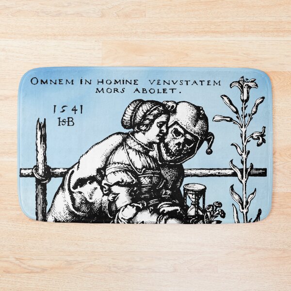 Item preview, Jester Death and the Maiden Renaissance Engraving Hans Sebald Beham designed and sold by Pixelchicken.