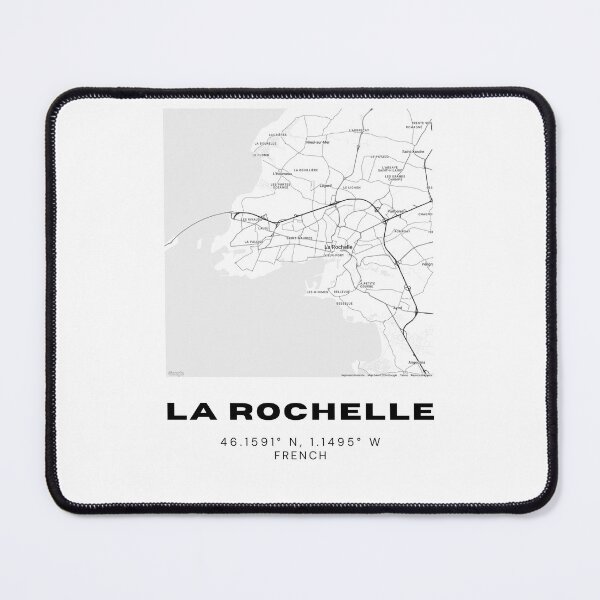 Item preview, Minimalist La Rochelle Map Art - France City Coordinates Design designed and sold by RM-Journey.