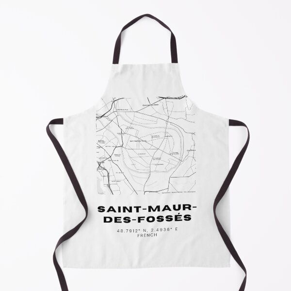 Item preview, Minimalist Saint-Maur-des-Fossés Map Art - France City Coordinates Design designed and sold by RM-Journey.