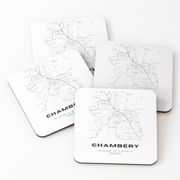 Item preview, Minimalist Chambéry Map Art - France City Coordinates Design designed and sold by RM-Journey.