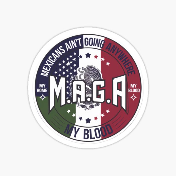 Item preview, "M.A.G.A  U.S.A Mexican Heritage Pride Emblem" designed and sold by Lrodriguez310.
