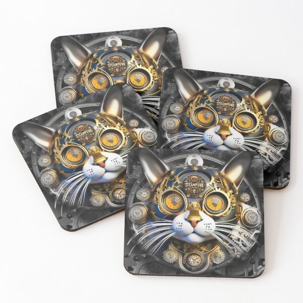 Item preview, Steampunk retro style Cat designed and sold by Drone-tees.