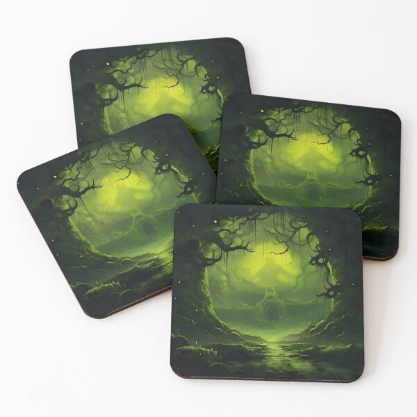 Item preview, Enchanted Dark Swamp with Mystical Green Glow designed and sold by Amr Siam.