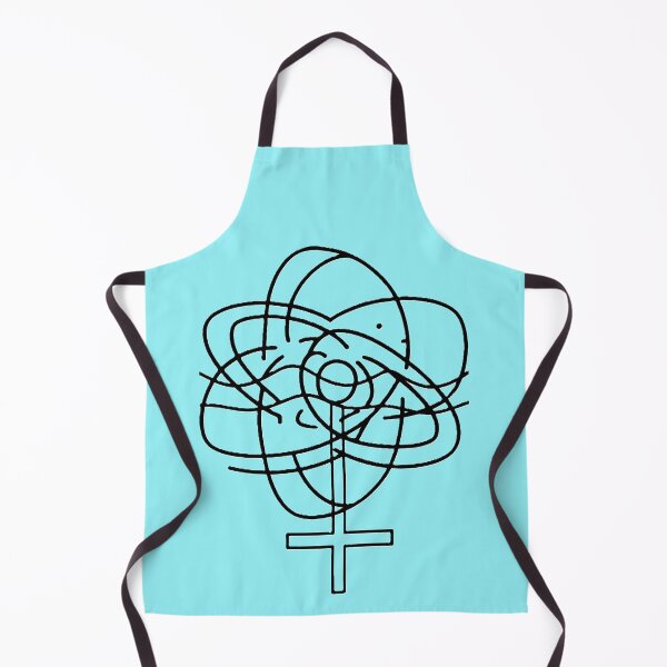 Item preview, The atom of atheism and the upside down cross designed and sold by artistry2024.