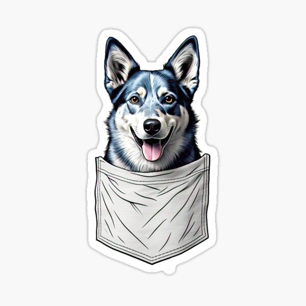 Item preview, Dog Australian Blue Healer in Pocket designed and sold by Revolution  Australia.