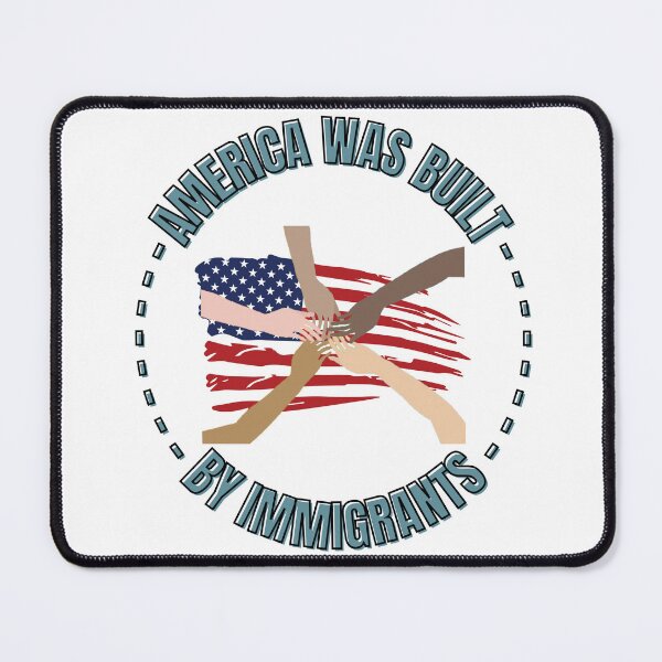 Item preview, America Was Built by Immigrants Refugee Rights designed and sold by SillyDarkShop.