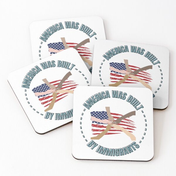 Item preview, America Was Built by Immigrants Refugee Rights designed and sold by SillyDarkShop.