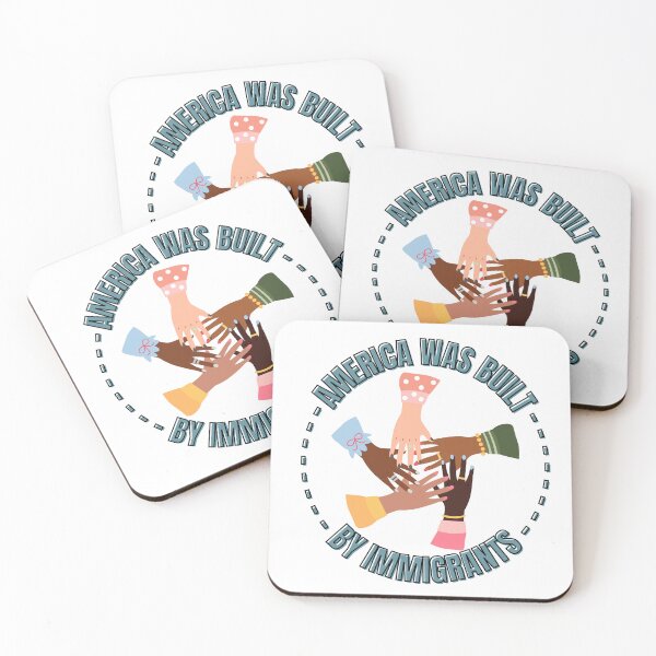 Item preview, America Was Built by Immigrants Refugee Rights designed and sold by SillyDarkShop.