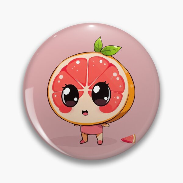 Item preview, Cute Grapefruit Cartoon Figure designed and sold by AD-Digital-Art.