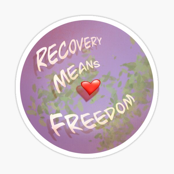Vista previa del artículo con la obra «La recuperación significa libertad», diseñado y vendido por Vovcha.
