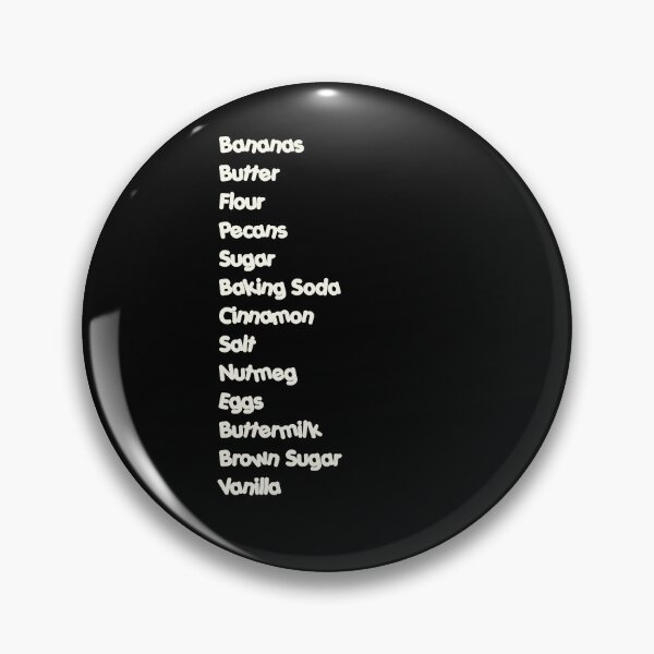 Item preview, Best Banana Bread Recipe Ingredients List Typography designed and sold by OriginalBeerCat.
