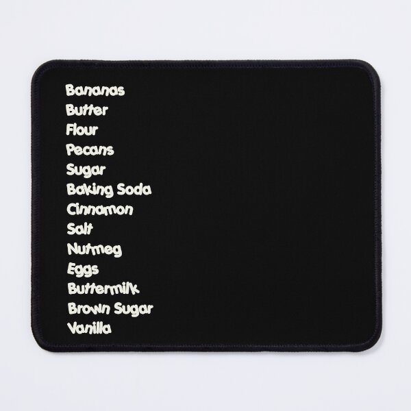 Item preview, Best Banana Bread Recipe Ingredients List Typography designed and sold by OriginalBeerCat.