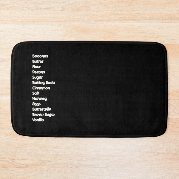 Item preview, Best Banana Bread Recipe Ingredients List Typography designed and sold by OriginalBeerCat.