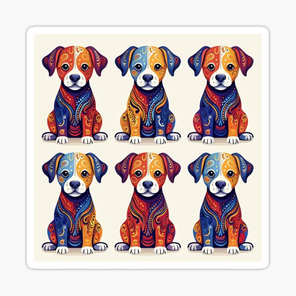 Item preview, Vibrant Puppy Art designed and sold by JojaMart.