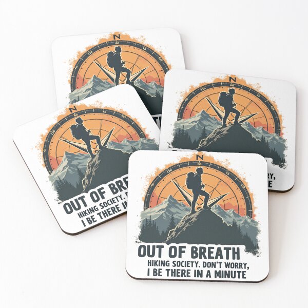 Item preview, Out of Breath Hiking Society  Funny Hiking designed and sold by ArtFromBeyond.