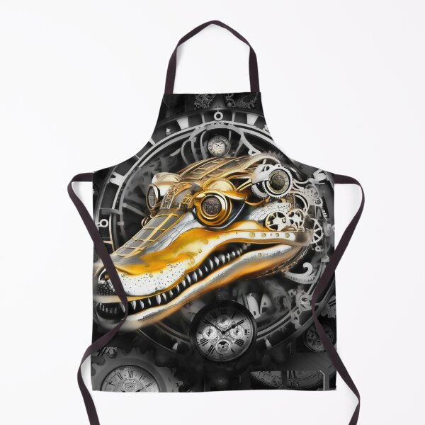 Item preview, Steampunk retro style Crocodile designed and sold by Drone-tees.