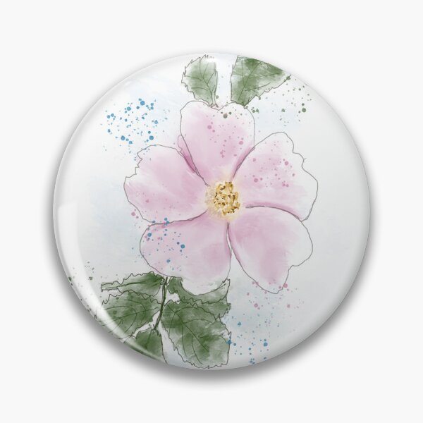 Artikelvorschau, Wilde Rose digitale Zeichnung entworfen und verkauft von The Elderberry Blossom.