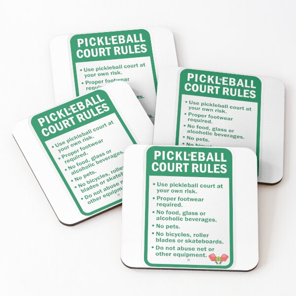 Item preview, Pickleball Team Rules Sign Sticker designed and sold by CoachEkong.