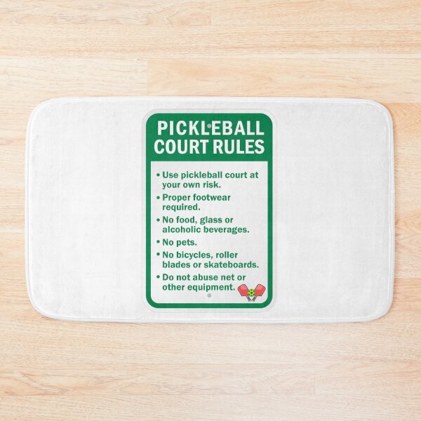 Item preview, Pickleball Team Rules Sign Sticker designed and sold by CoachEkong.