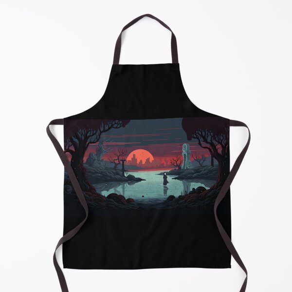 Item preview, Dark Fantasy Dystopian Landscape with Mysterious Figure designed and sold by Amr Siam.