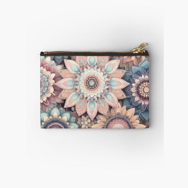 Item preview, Intrincado patrón floral de mandala en tonos pastel designed and sold by mcaussieb.