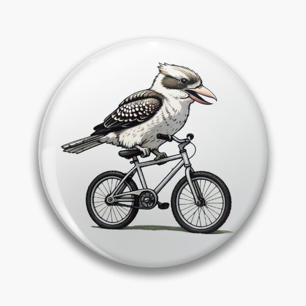 Item preview, Australian kookaburra bird on bike designed and sold by Revolution  Australia.