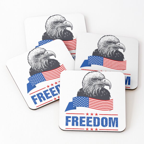 Item preview, Freedom Eagle USA Flag - Patriotic American Graphic Design designed and sold by BongoGraph.