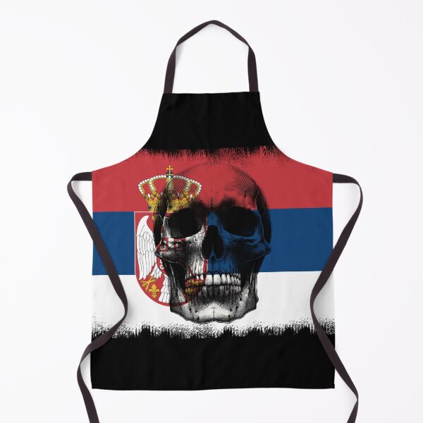 Item preview, SERBIA SKULL FLAG NATION RAREART COUNTRY HALLOWEEN #ogirdor designed and sold by ogirdorgraphics.