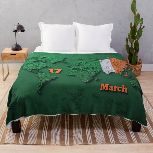 Item preview, Green and Gold Ireland - St Patrick's Day Art designed and sold by Emaga Digital Studio.