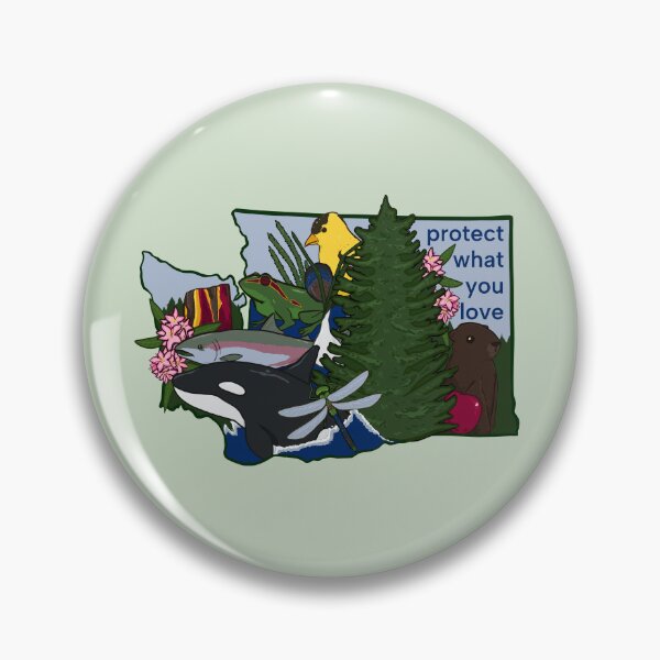 Item preview, Washington State Symbols (Protect What You Love) designed and sold by rornelson.