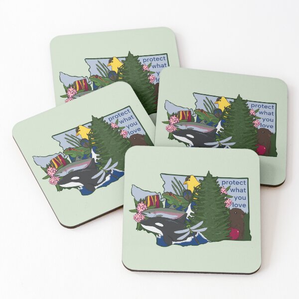 Item preview, Washington State Symbols (Protect What You Love) designed and sold by rornelson.