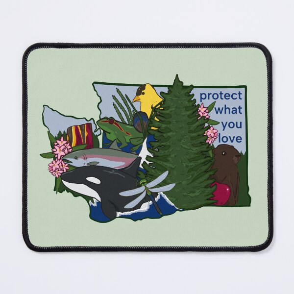 Item preview, Washington State Symbols (Protect What You Love) designed and sold by rornelson.