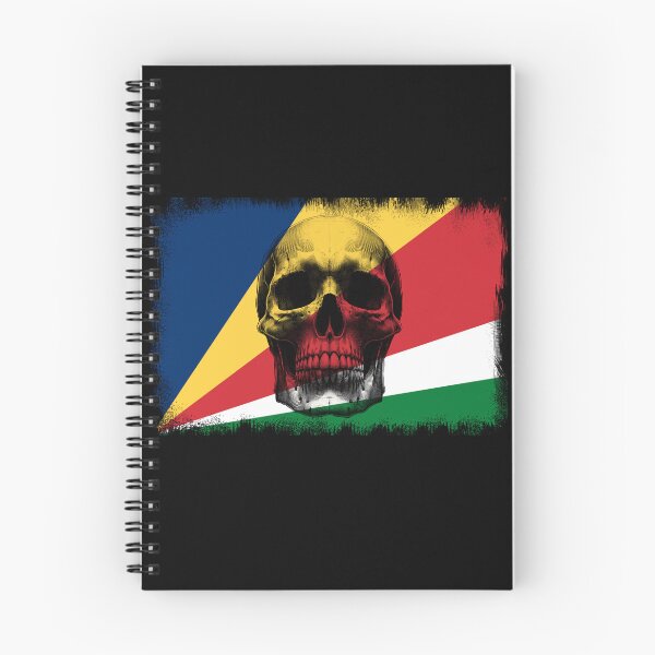 Item preview, SEYCHELLES SKULL FLAG NATION RAREART COUNTRY HALLOWEEN #ogirdor designed and sold by ogirdorgraphics.