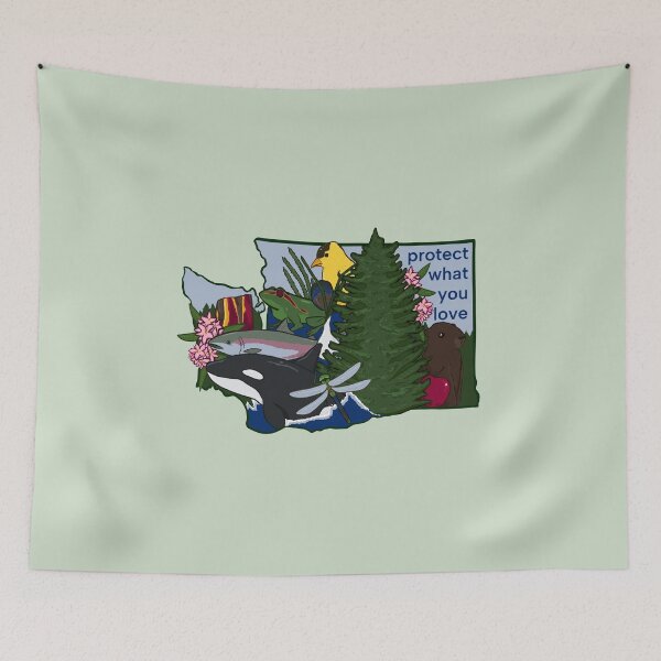Item preview, Washington State Symbols (Protect What You Love) designed and sold by rornelson.