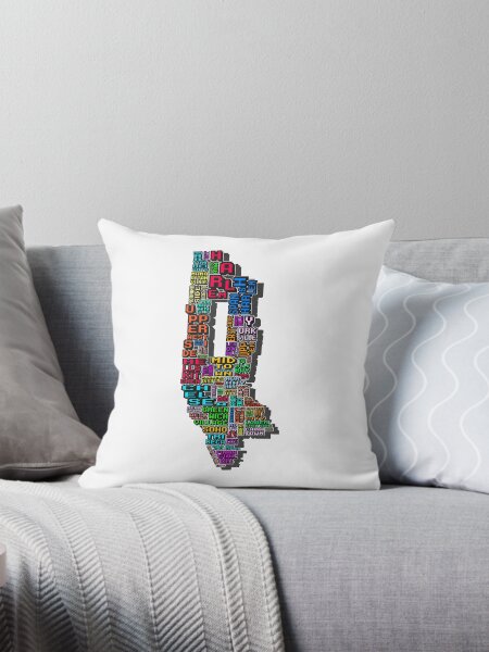 Item preview, Manhattan Detailed Neighborhood Map - New York City (Colors) designed and sold by acquiesce13.